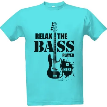 Pánská móda Tričko s potiskem Relax s baskytarou pánské