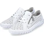 Dámské kožené polobotky M2300-80 Rieker bílé Barva: weiss, Velikost: 42