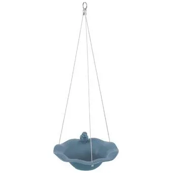 Napáječka pro ptáka Pítko keramické s dekorací modré pro ptáky Zolux