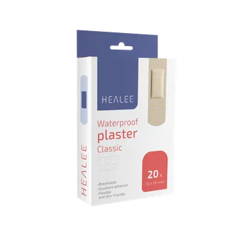 Náplast HEALEE Voděodolná náplast Classic 72x19mm 20 ks