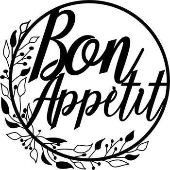 Kovová nástěnná dekorace Bon Appetit – Wallity ID_1550202