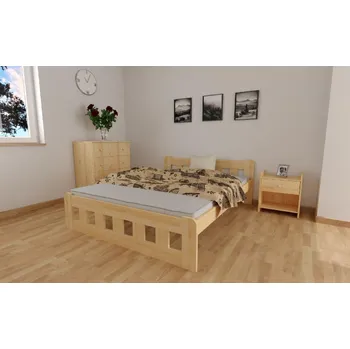 Postel Zvýšená postel z masivu Nika 180 x 200 cm + rošt ZDARMA