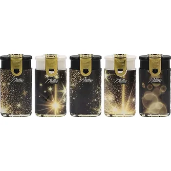 Zapalovač Zapalovač MATTEO 32518 Gold Black