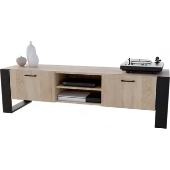 Televizní stolek Stolek RTV Aspect - dub bardolino/černá
