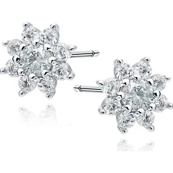 Náušnice Dámské stříbrné náušnice DOMY Ag 925