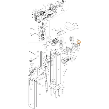 Pohon brány PPD1007R01.45401 záslepka do krytu úchytu ramene závory Nice SIGNO a WIL