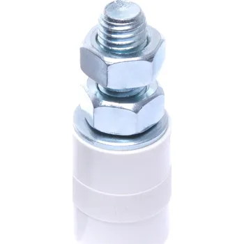 Pohon brány Cais RW30 bílý vodící váleček nylonový pro vedení posuvné brány, průměr 31 mm, M14