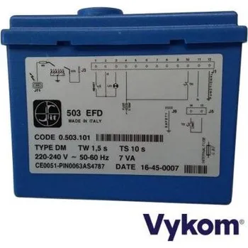 Příslušenství ke kotli Řídící a zapalovací automatika SIT 503 EFD, type DM, Tw 1,5 s, Ts 10 s, Viadrus