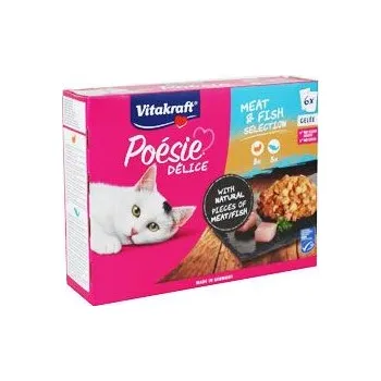 Krmivo pro kočku Vitakraft Cat Poésie DéliGelee Multipack rybí 6x85g