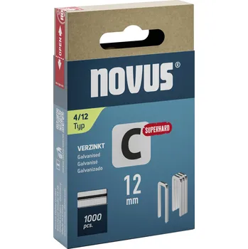 Spona do sešívačky Novus Tools 042-0800 sponky s úzkým hřbetem Typ 4 1000 ks Rozměry (d x š) 12 mm x 6.1 mm