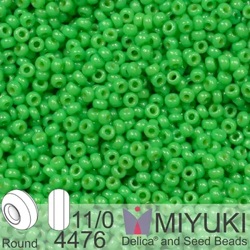 Korálek Korálky Miyuki Round 11/0. Barva 4476 Duracoat Dyed Opaque Fiji Green. Balení 5g.