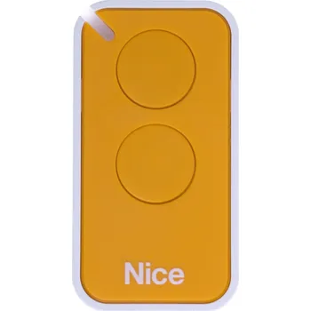 Dálkový ovladač vrat Dálkový ovladač Nice INTI-2Y, dvoukanálový, žlutý, Nice ERA INTI