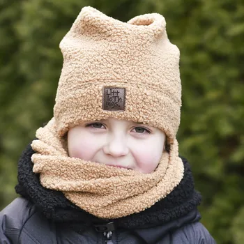 Nákrčník camel hřejivý teddy nákrčník