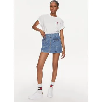 Dámská sukně Tommy Jeans Džínová sukně DW0DW17668 Modrá Regular Fit 29