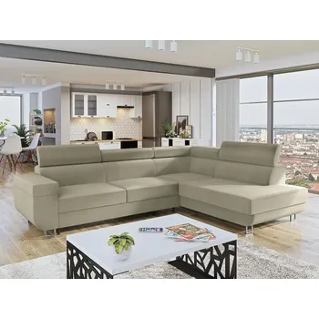 Sedací souprava Rohová sedací souprava s nastavitelnými opěrkami hlavy Antrodem, Potah: Manila 02, Strana: pravá MIRJAN 5903211041365