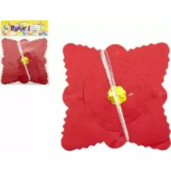 Balónek Girlanda papírová čtverec 4 m v sáčku