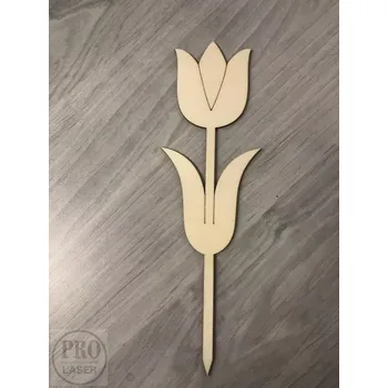 Velikonoční dekorace Velikonoční zápich tulipán přírodní