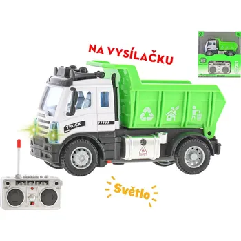 RC model auta R/C auto nákladní 12,5cm 1:64 plná funkce na baterie se světlem 27MHz v krabičce