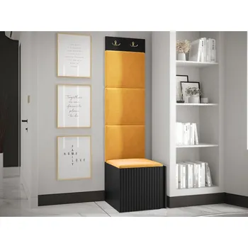 Předsíňová stěna Předsíňová sestava Towiro Slim XXII, Barva: černá, Barva látek:: Manila 32 MIRJAN 5903211221446