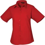 Premier Workwear Dámská košile s krátkým rukávem PR302 Red -ca. Pantone 200 44 (XL/16)