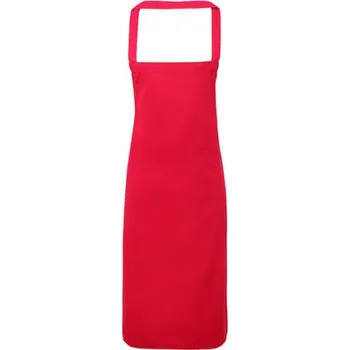 Premier Workwear Zástěra s laclem z biobavlny (bez kapsy) PR102 Hot Pink -ca. Pantone 214c 60 x 87 cm