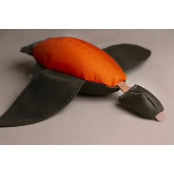 tréninková pomůcka pro psa Bracco Aport Dummy Atrapa Kachna 1kg khaki/oranž