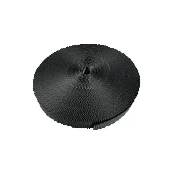 Upínací popruh Pás PES 25 mm, černý 1200 daN (celé klubo 200m)