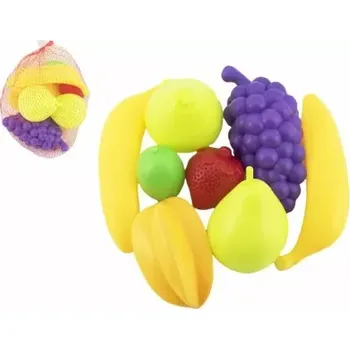 Dětská kuchyňka Ovoce 7 ks plast 5-13 cm v síťce