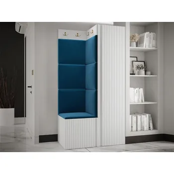 Předsíňová stěna Předsíňová sestava Towiro Slim XXV, Barva: bílá, Barva látek:: Manila 26 MIRJAN 5903211222092