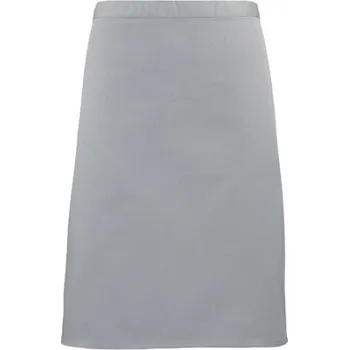 Premier Workwear Pracovní zástěra středně dlouhá PR151 Silver -ca. Pantone 428 70 x 50 cm