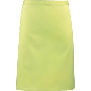 Premier Workwear Pracovní zástěra středně dlouhá PR151 Lime -ca. Pantone 382 70 x 50 cm