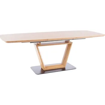 Jídelní stůl Nábytek PEGAS s.r.o. Jídelní stůl SANTIAGO, dub/černý mat