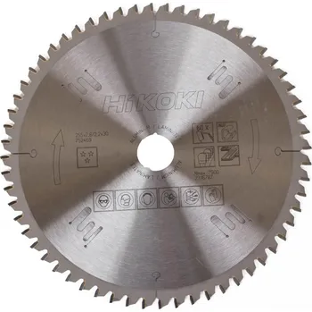 Pilový kotouč HiKOKI 752469 Pilový kotouč na hliník, plast a laminátové dřevo, 255x30mm Z60 free_store_pickup