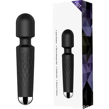 Vibrátor Paloqueth Mini Magic Wand Barva: Černá, Velikost: M