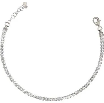 Náramek Stříbrný zirkonový náramek délka náramku 17+2cm