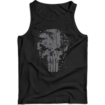 Pánské tílko DRAGOWA pánské tílko Frank The Punisher, černá 160g/m2