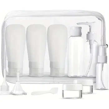 Cestovní sada lahviček na kosmetiku - 11ks-200003699