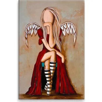 Obraz Obraz na plátně - Anděl s ďáblem v těle - 40x60 cm - CZ výroba