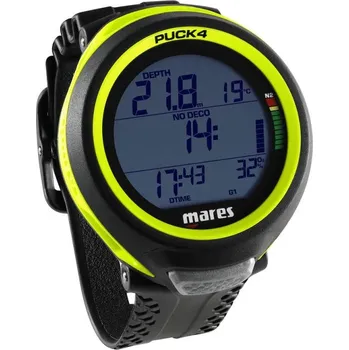 Potápěčský počítač Počítač PUCK 4, MARES, MARES Žlutá