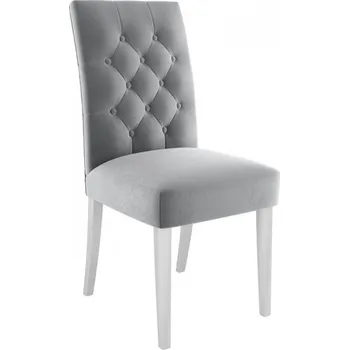 Čalouněná jídelní židle ST85, Barva: bílý polomatný, Potah: Magic Velvet 2217 MIRJAN 5903211142512