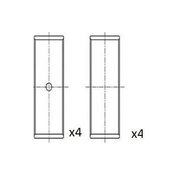 Ojnice Ojniční ložisko FAI AutoParts BB2042-STD