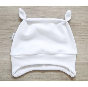 Kojenecké oblečení AMÁLKA Elastická čepička, bílá Velikost: 74-80