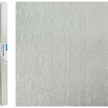 Krepový papír Krepový papír stříbrný 2m