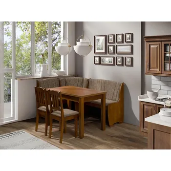 Jídelní stůl MIRJAN Platon Barva dřeva: hnědé, Potah: Lawa 02