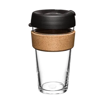 Termohrnek KeepCup Brew Cork BLACK - 454 ml