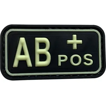 Nášivka AB POS PVC Patch Glow in the Dark