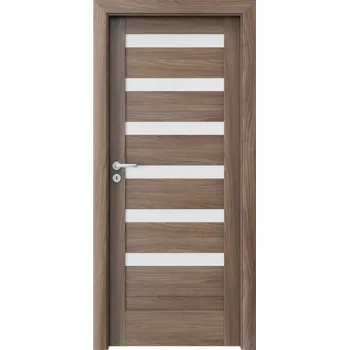 Interiérové dveře Porta Doors Interiérové dveře se zárubněmi Verte Home D6 Dekor: ořech verona 2, Šířka - orientace: 90 cm - pravé