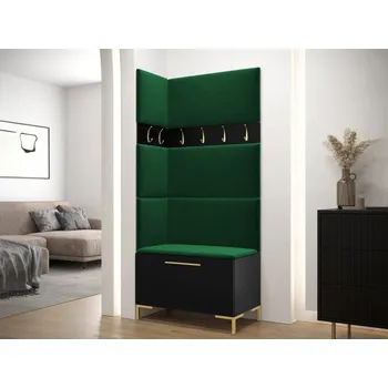 Botník Předsíňová sestava Frunofta IV, Barva: černá, Barva látek:: Manila 35 MIRJAN 5903211159657