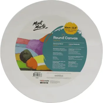 Malířské plátno Malířské plátno v rámu kulaté 30cm 948714