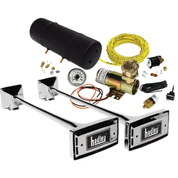 Houkačka Sada houkaček- Fanfáry Hadley 66 a 74 cm | kompresor a elektroventil 12V